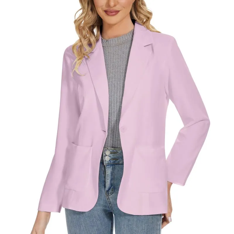 Blazers - Chaqueta de manga larga con solapa para mujer, estilo casual,  para trabajo, oficina, parte delantera abierta, chaqueta tipo blazer