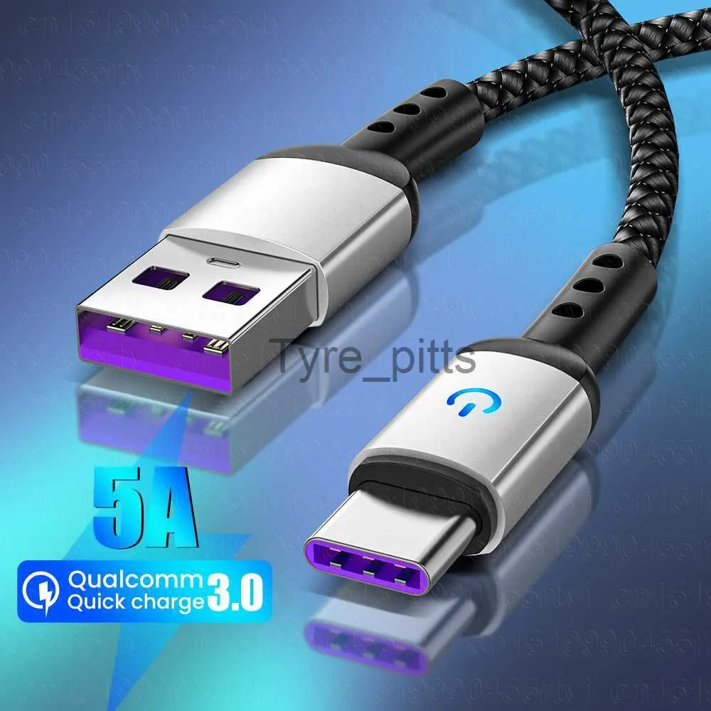 Зарядные устройства/кабели светодиодное освещение USB Тип C Кабель Cable Cable Зарядное устройство Micro USB Кабель данных для Samsung Xiaomi Poco X3 M3 Телефон USBC проволочный шнур x0804