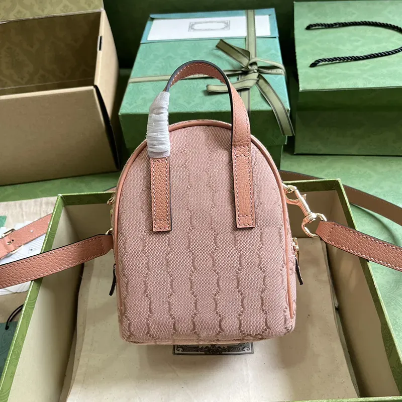 Дизайнерский мини -рюкзак ophidia роскошные сумки сумочка женщина мужская книжная сумка розовый рюкзак