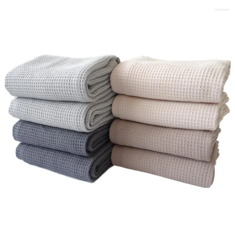 Table Napkin 42X63CM 1PC Cotton Napkins Home Kitchen Waffle Pattern Tea Towel Absorbent Dish Cleaning Towels