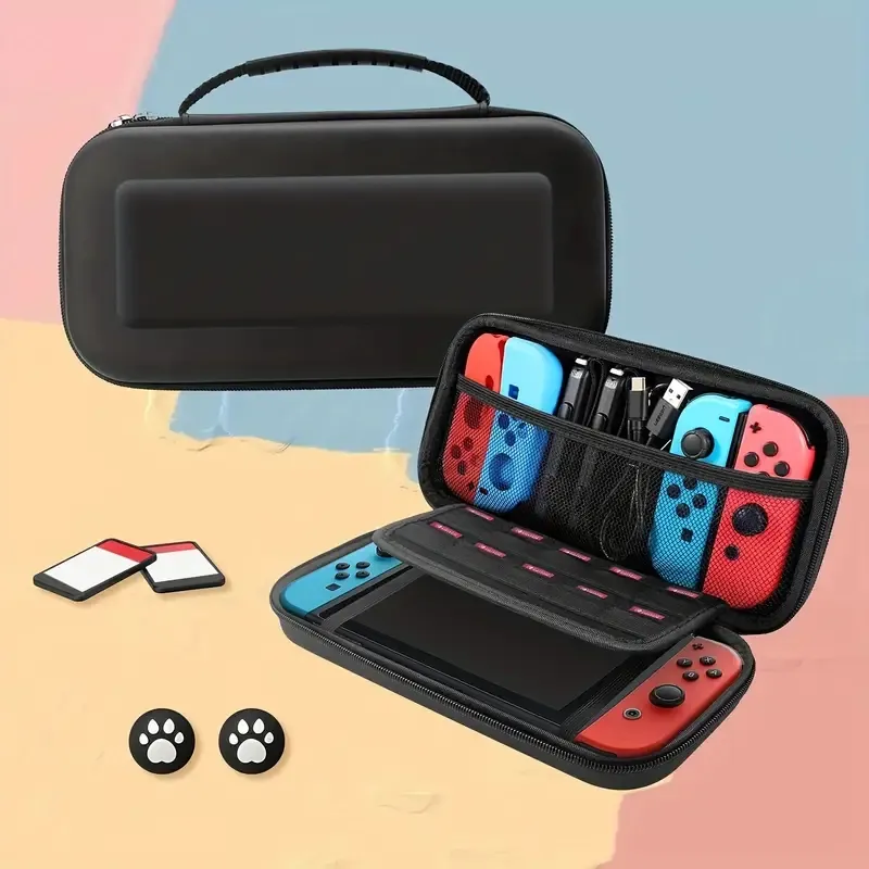 W przypadku przełącznika Nintendo przełączającego, twardą skorupę przewożącą skrzynkę dla Nintendo Switch z 10 uchwytami kart gier, przenośna torebka dla konsoli Nintendo Switch