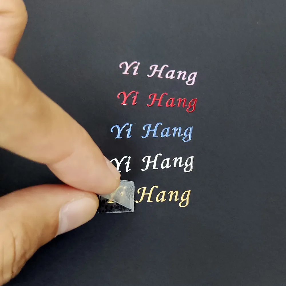 Adhesive Stickers Metal transfer stickers 3D business custom a variety of metal colors glue easy to tear paste 230804