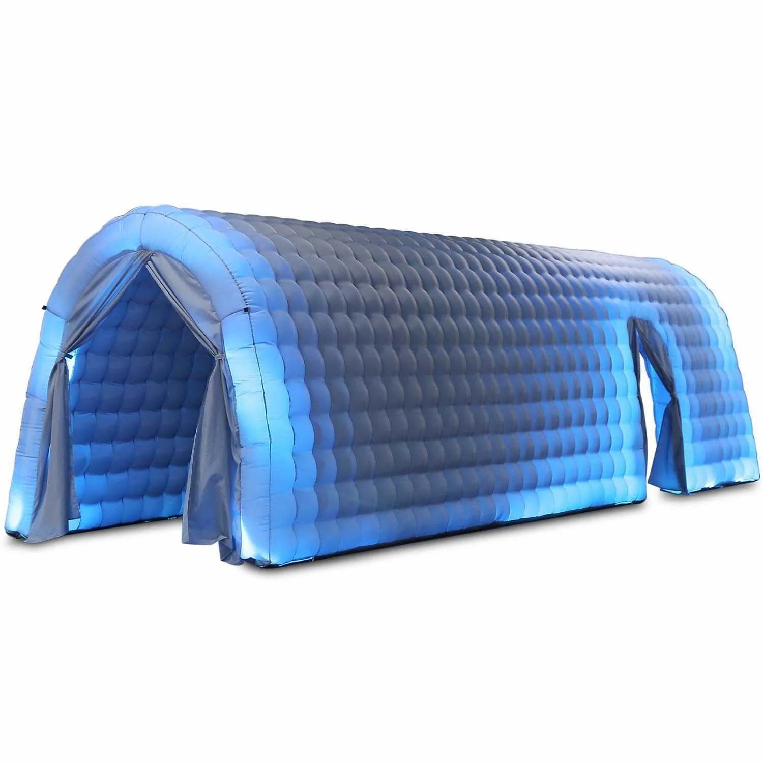 Sayok Uppblåsbar tunnel Sports Entrance Tunnel Party Sports Event Exhibition Promotion Tent (Gray 29,5 x 6,56 x 8,2 fot)