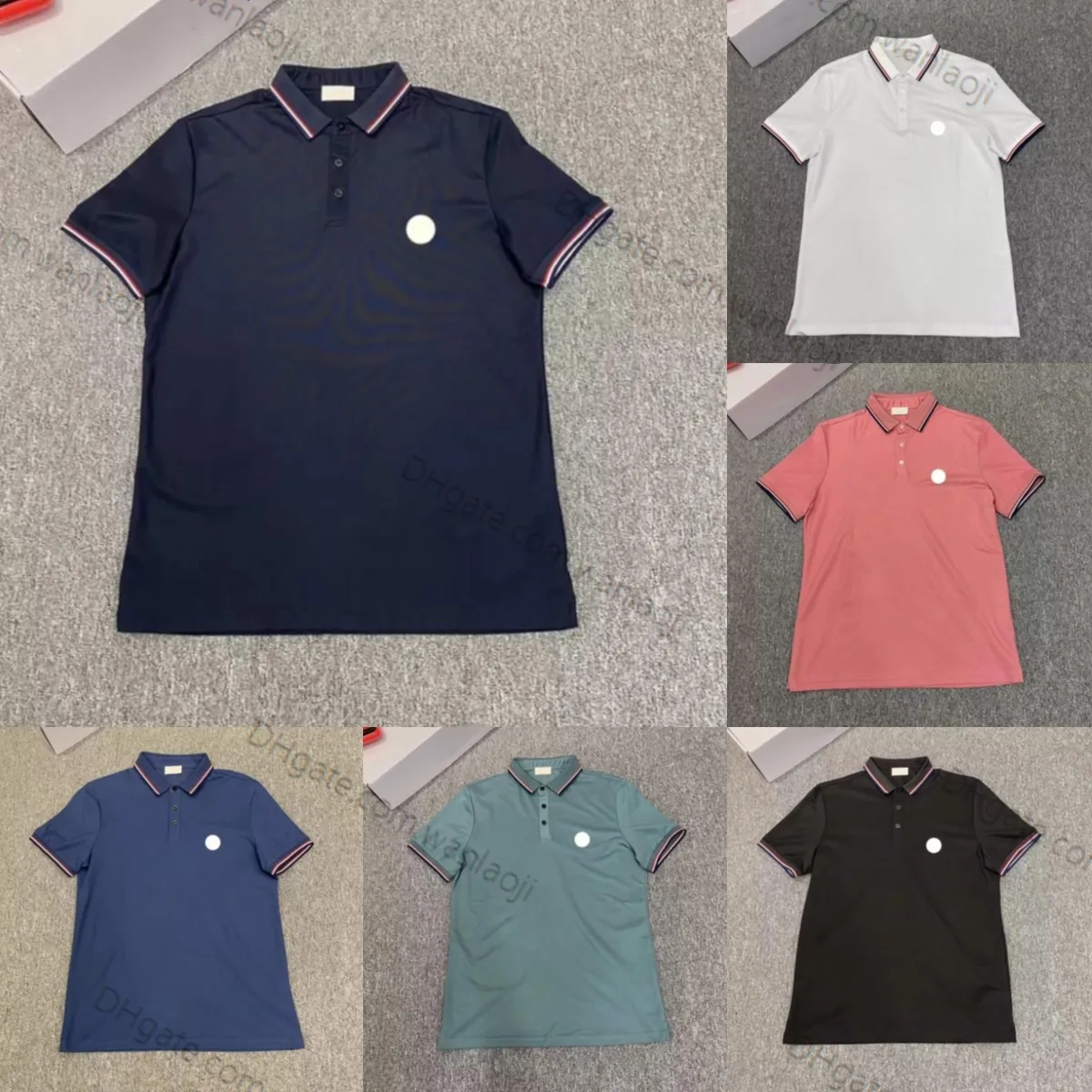 2023 Designer Herren Polos Monclair Klassische Hemden Männer Luxus Polos Casual Herren T Shirt Schlange Biene Brief Drucken Stickerei Mode High Street