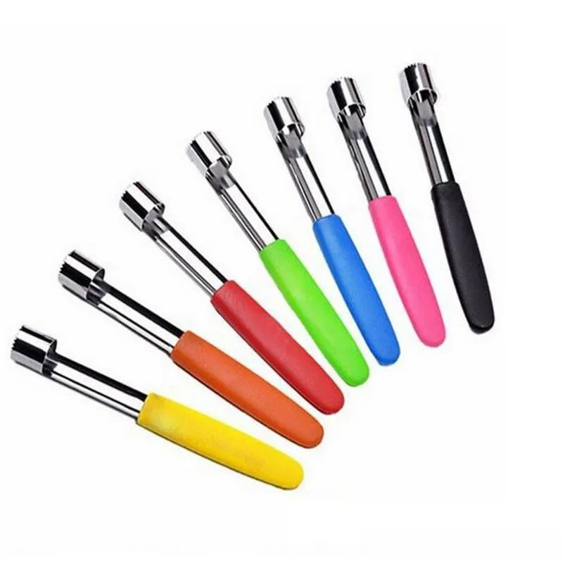 Fruit Vegetable Tools Kitchen Pear Apple Pitter Corer Olive Core Remove Pit Tool Seed Easy Twist Gadget Drop Delivery Home Garden Dhasb