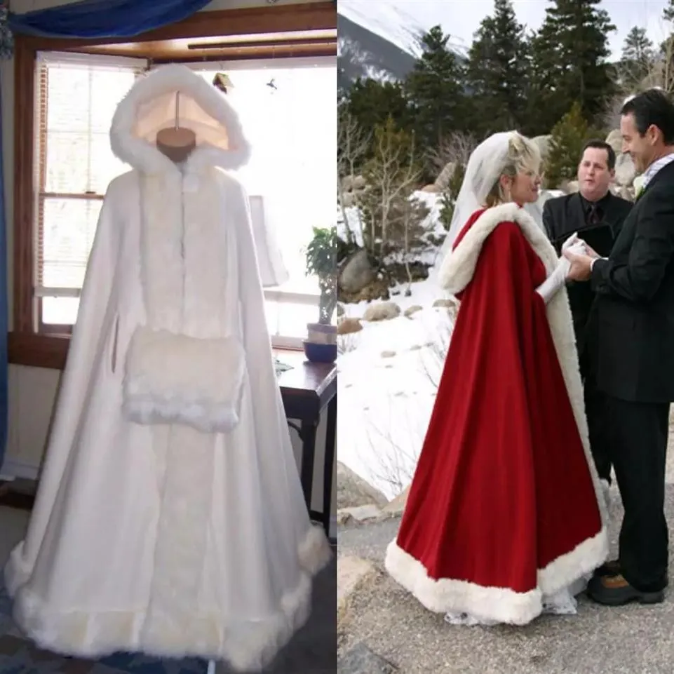 White winter deals cape with hood