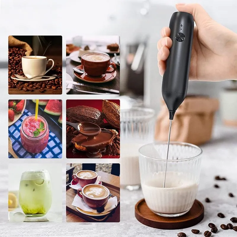 Batteur à oeufs électrique agitateur mélangeur mélangeur portatif mousseur café/cappuccino agitateur outil