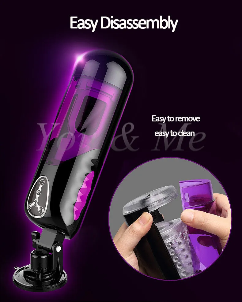 Electric Automatic Masturbator With Heating And Piston Function_voghion.com