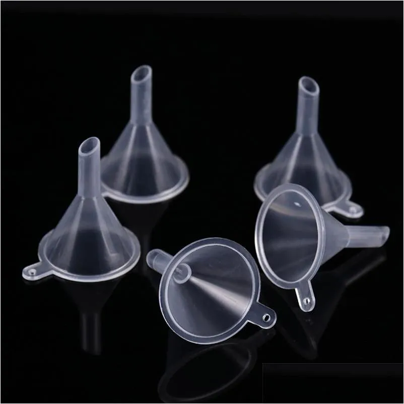 Other Kitchen Tools Plastic Small Mini Funnels Diffuser Liquid Per Bottle Oil Labs For Chemical Essential Oils Blends Craft Wholesale Dhqoq