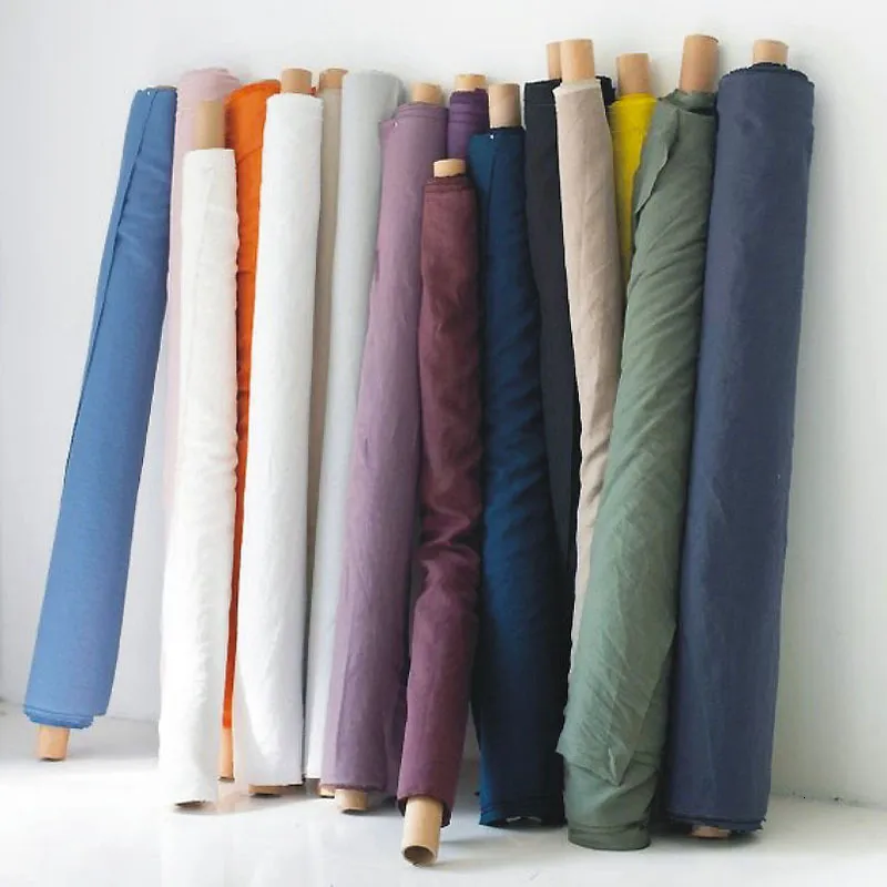 Craft Tools 100 French Linen Fabric 280cm Width Use For garment Bedding Sets 230804