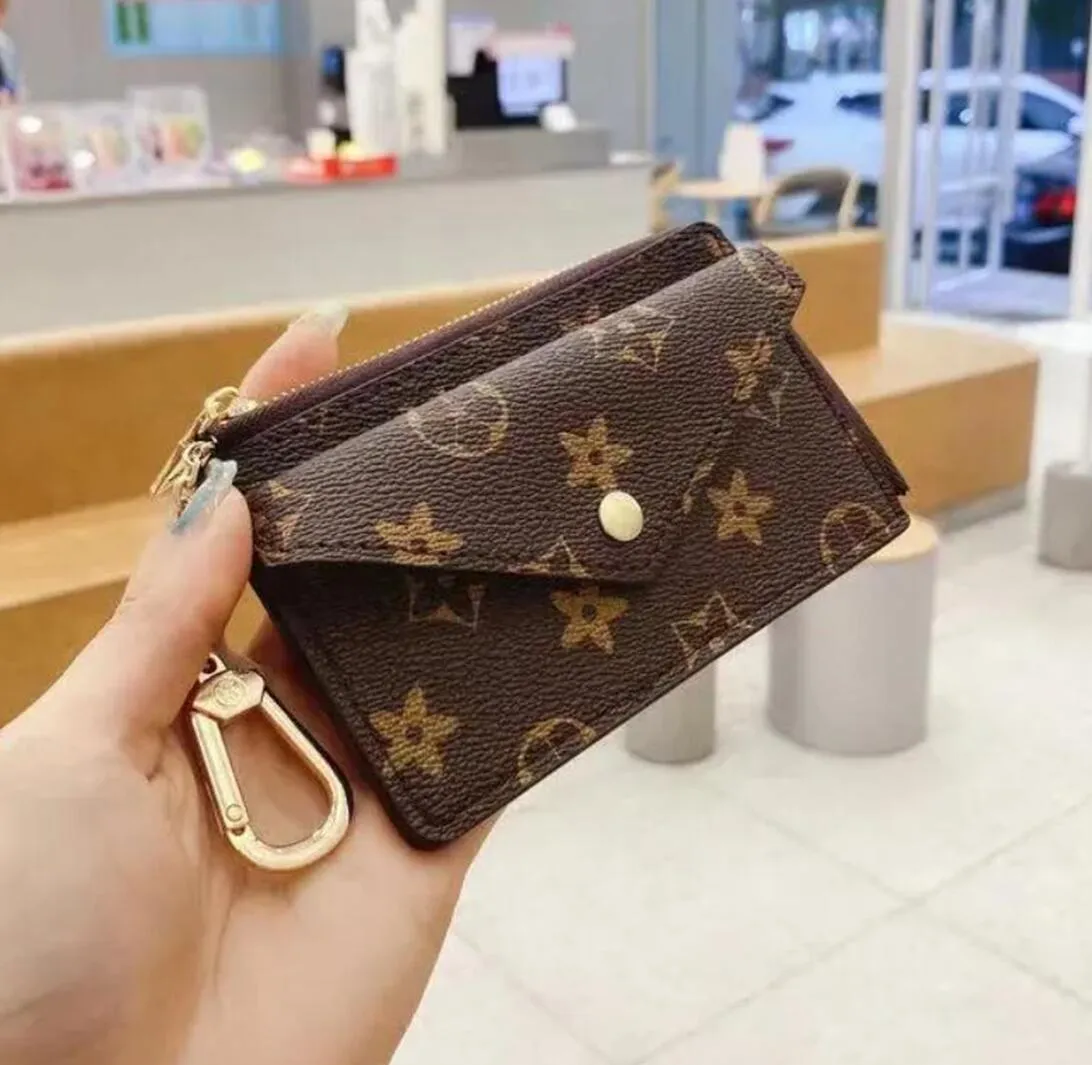 M69431 Kart Tutucu Recto Verso Tasarımcı Moda Kadın Mini Zippy Organizatör Cüzdan Para Çantası Çantası Kemer Takımı Anahtar Koşusu Pochette Accessoires