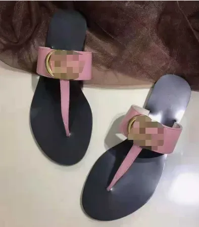 Luxury Women Sandals Double Web Thong Sandal Designer Women Flip Flops Fashion Beach Slippers Size 35-42