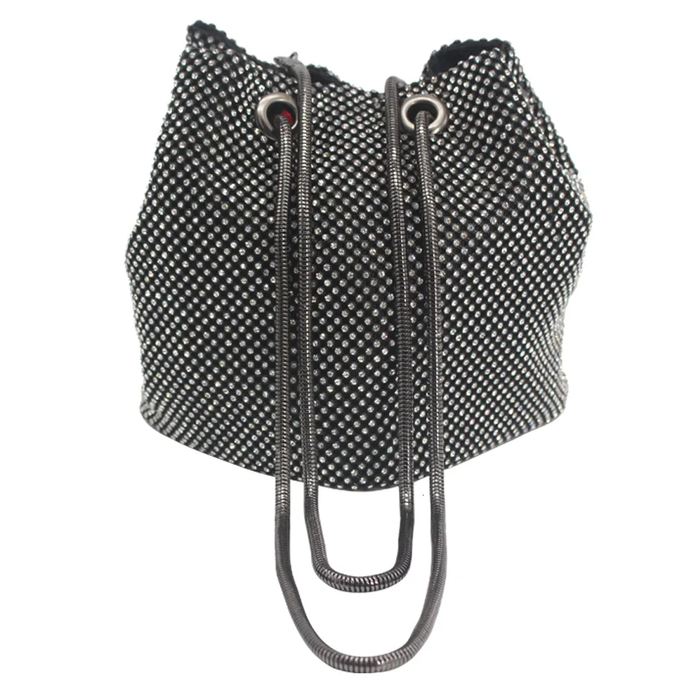 Bolsas para noite bolsa feminina tipo bolsa estilo coreano diamante em forma de balde de cristal 230804