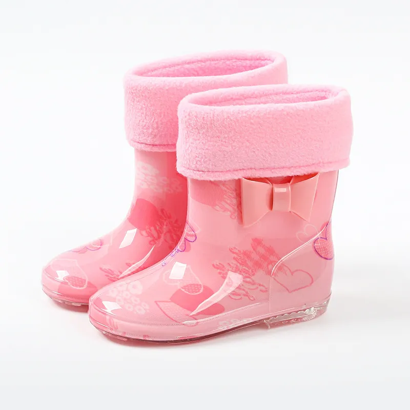 Bottes de pluie bota infantil Cartoon Kid RainShoe Four Seasonal Trend Crystal Sole Boy Water Boot Cute Girl RubberBoot RainBoot GirShoe KidShoe 230804