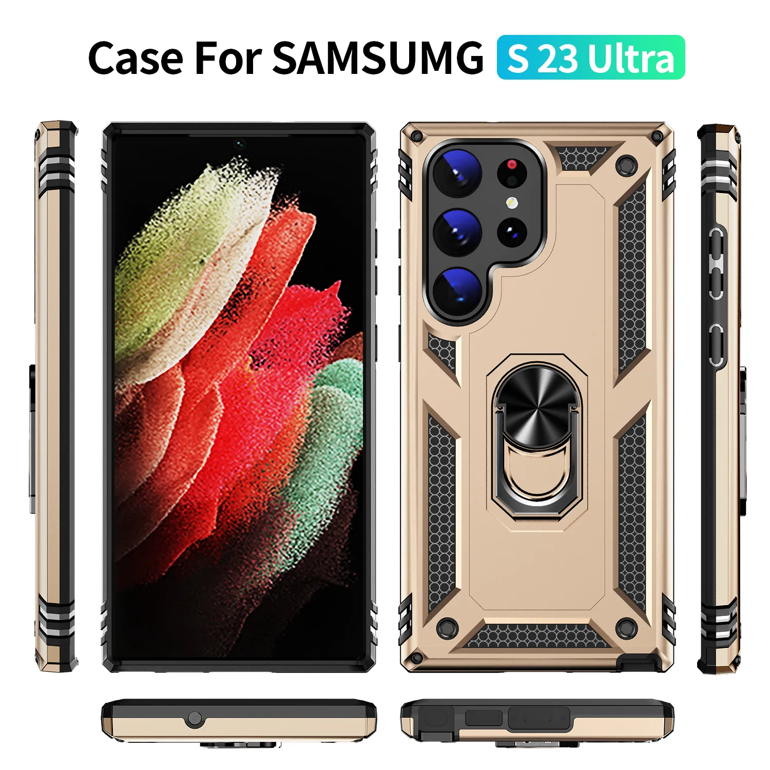 Kaufe Für Samsung Galaxy S24 S21 S22 S23 Ultra Hülle 360° Metall