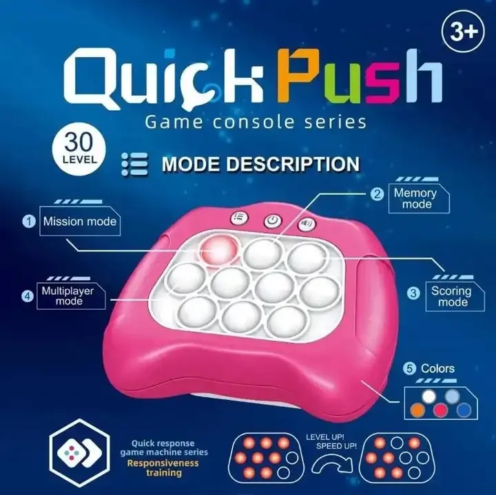 Électronique Light Up Handheld Quick Push Game Console Électrique Bubble  Puzzle Machine De Jeu Jouet Fidget Jouet Pour Enfants Enfant Du 4,77 €