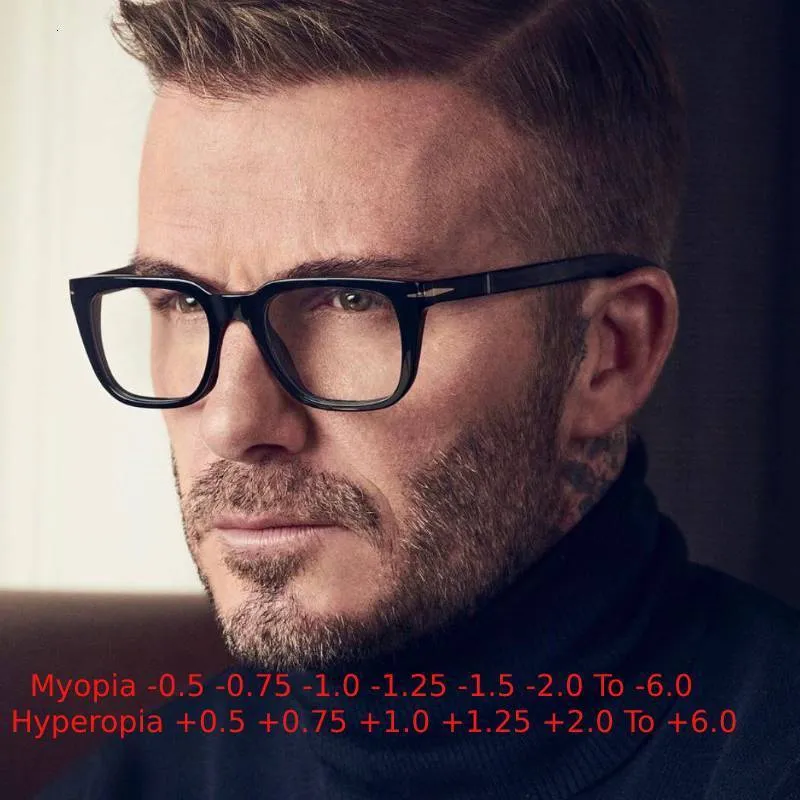 Lunettes de lecture Hommes Optique Carré Lunettes Prescription Lunettes Myopie -0.5 À -6.0 Femmes Lunettes Hypermétropie 0.5 à 6.0 230804