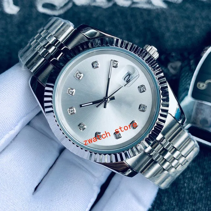Mens Watch Designer Luxury Watch High Quality Mechanical Movement Quartz Movement Stainless Steel Chain Blue Waterproof Gemstone Watch