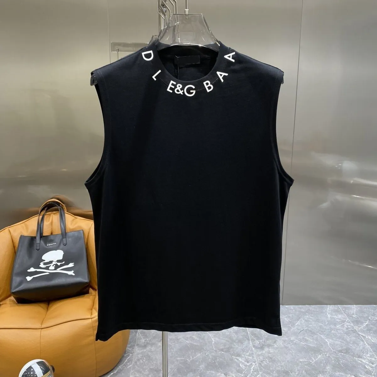 Designer Italie Milan Fashion D G Marque T-shirts sans manches Men Femme Luxur