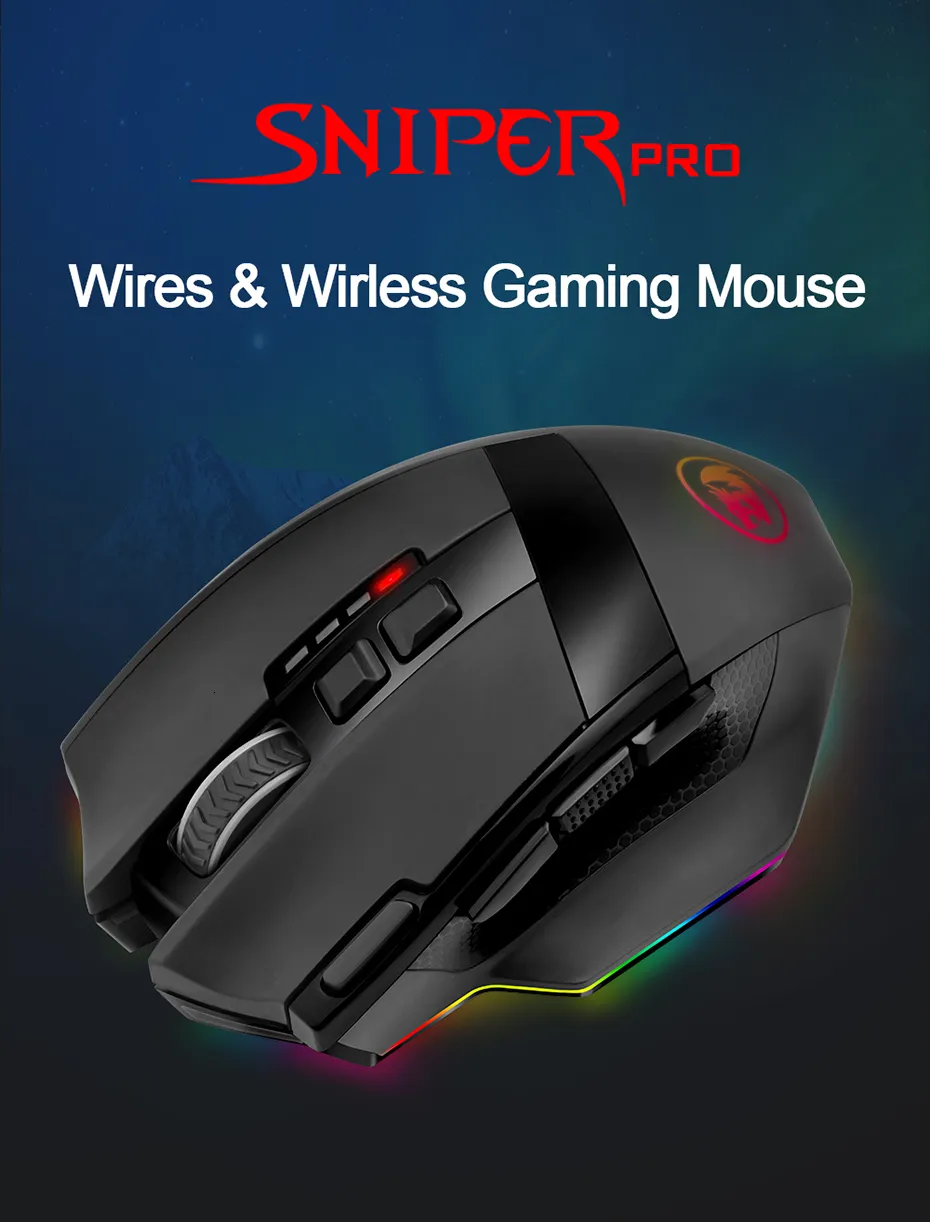 Sniper Side Button DHgate.com:Redragon Sniper Pro M801P RGB Wireless Gaming Mouse ...