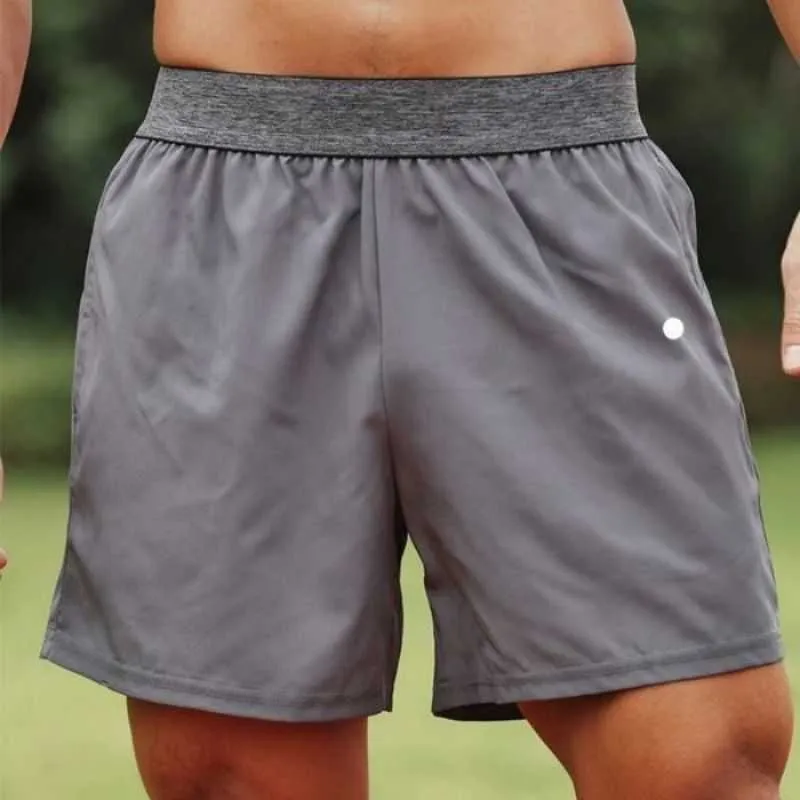 2023New Men Yoga Sports Shorts Outdoor Fitness Quick Dry Solid Color Casual Running Quarter Pant Bästa mode HA2