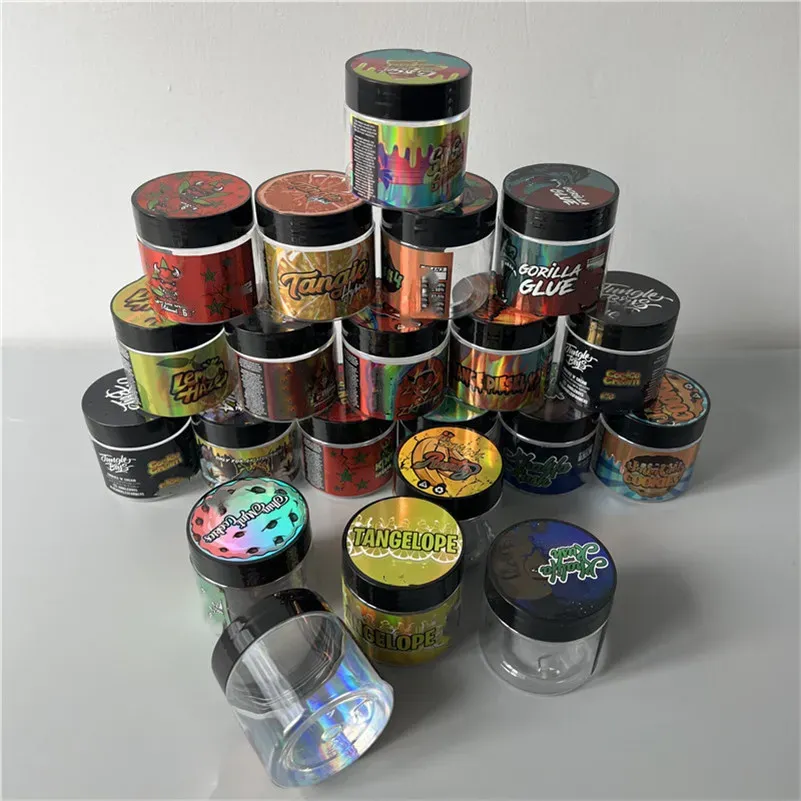 Flavor Hologram Packing Paper Sticker for 3.5 gram 60ml food Glass or Plastic Jar Box Bottle Tank Dry Herb Flower Container with Stickers