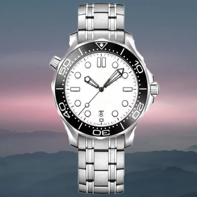 8215 Ruch mechaniczny Wysokiej jakości zegarek ceramiczny ramka niebieska tarcza 41 mm męskie zegarki automatyczne ruch mechaniczny luksusowy OMG zegarek zegarki na ręce klamry klamry