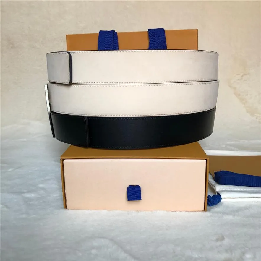 Grille blanche noire de qualité classique Brêtre en cuir authentique ceinture avec des hommes de concepteurs hommes ceintures de femmes ceintures de créateurs 1008325f