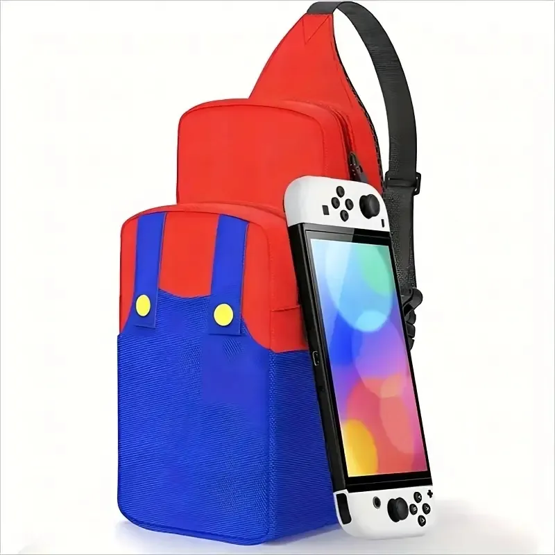 Sac de voyage pour Nintendo Switch/Lite/OLED/Steam Deck, petit sac à dos portable étanche transportant bandoulière épaule poitrine sac de jeu étui