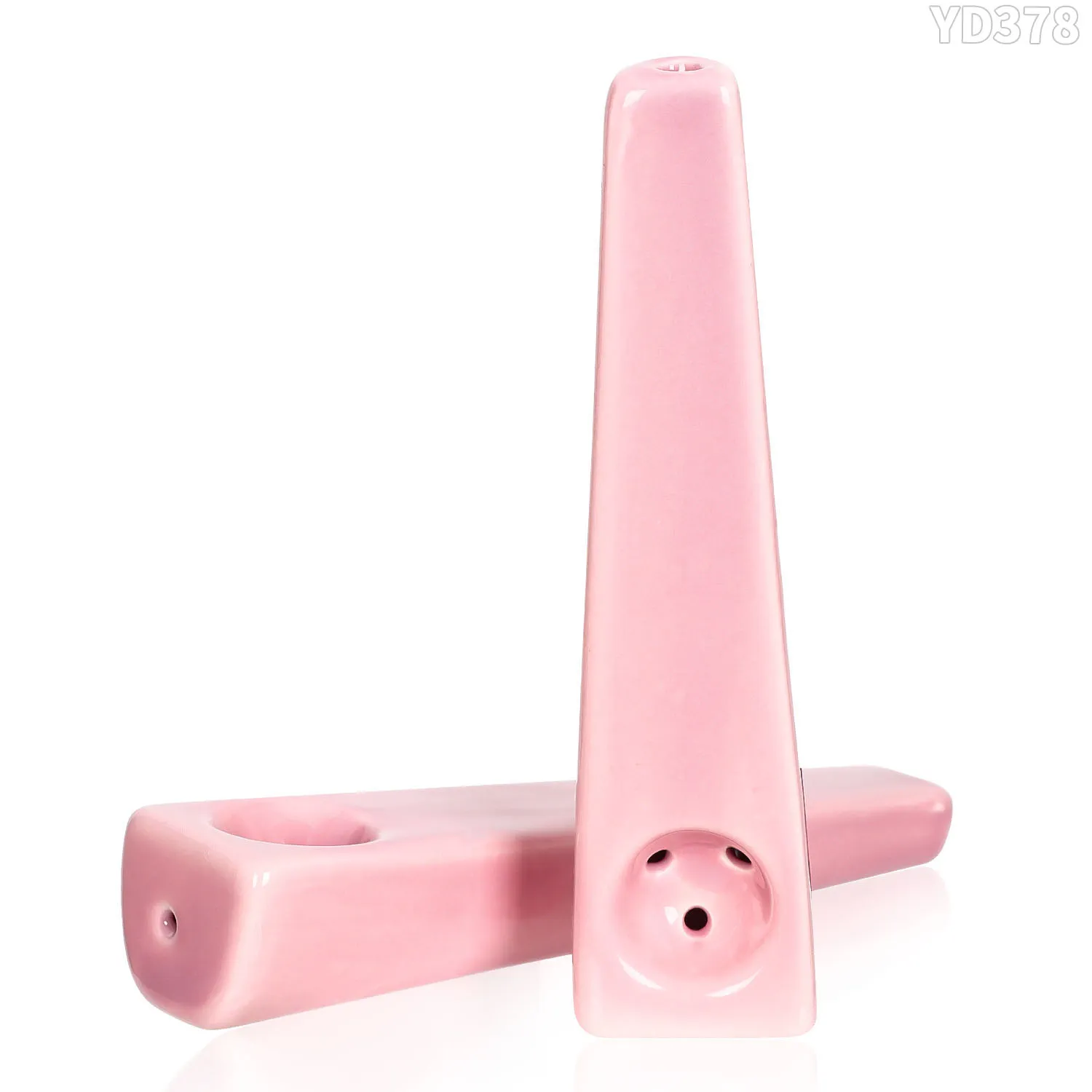 hoenypuff 101 MM Pipa per erbe aromatiche in ceramica rosa con ciotola per tabacco Pipa per tabacco Accessori per pipe per fumo