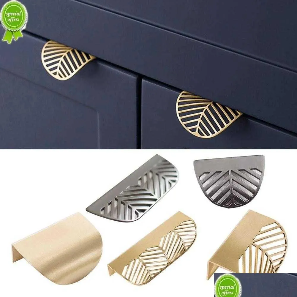 New Novelty Leaf Furniture Handles For Baking And Pastry Drawer