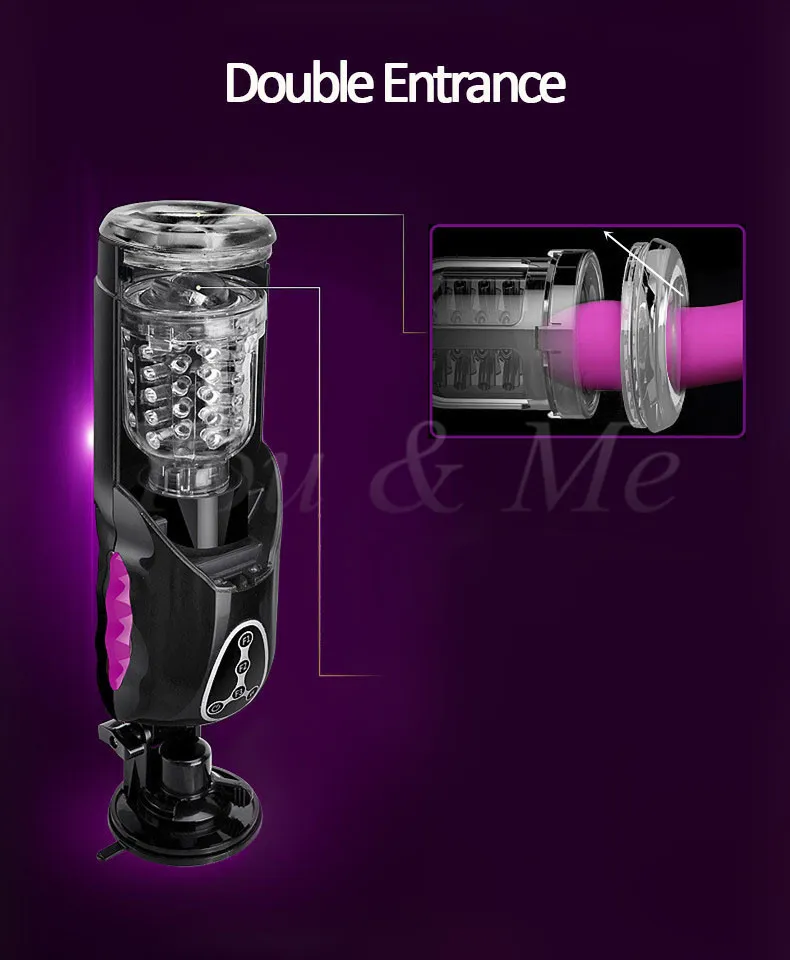 Electric Automatic Masturbator With Heating And Piston Function_voghion.com