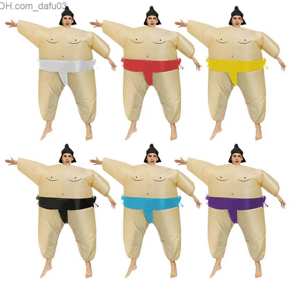 Costume à thème Halloween Sumo Wrestler Comes to Table Set Set de moulage par soufflage Acteur de ballet Robe de soirée pour hommes et femmes 150-195cm Z230805