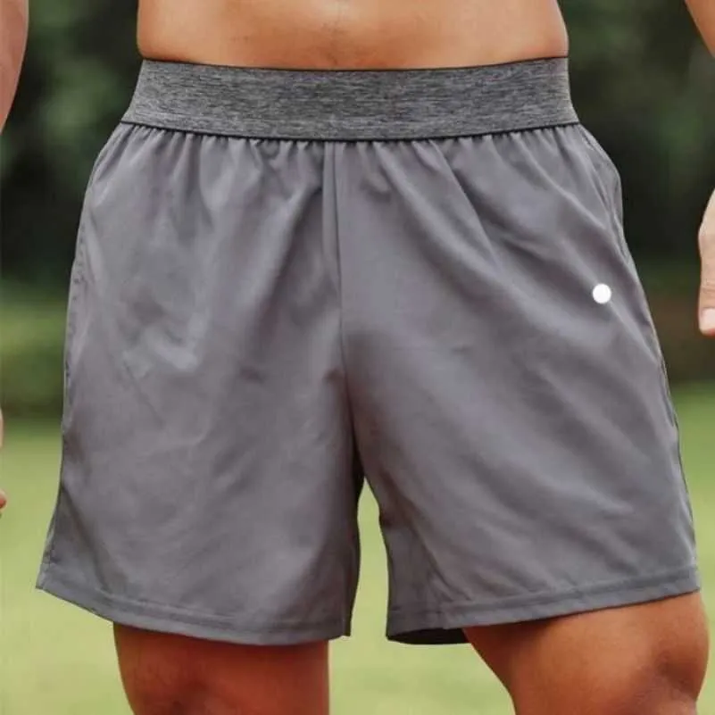 2023New Hooters Şort Erkekler Yoga Spor Açık Mekan Fitness Hızlı Kuru Lululemenler Sold Renk Sıradan Koşu Çeyrek Pantolon En İyi Moda Alf