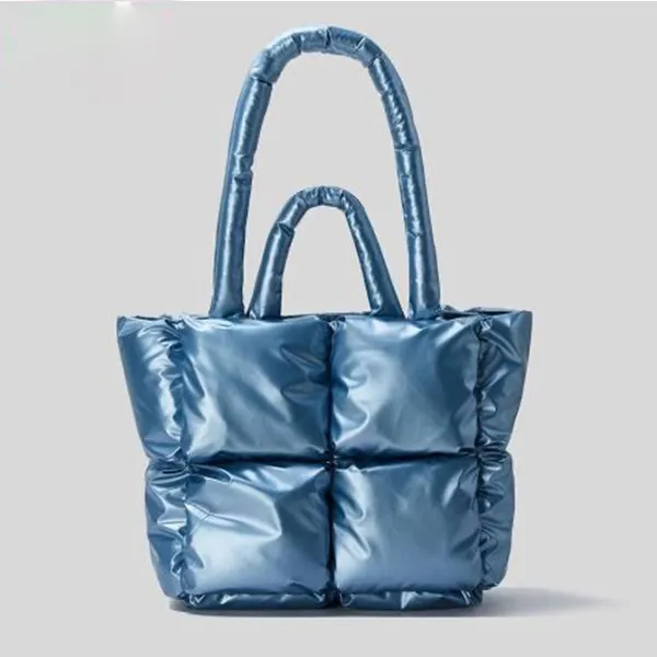 Damskie jesień/zima torba moda klasyczny kwadratowa torebka kwadratowa bawełniana prosta torebka dojeżderska miękka kwadratowa torba na ramię