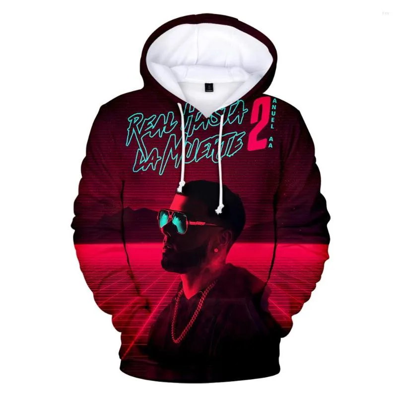 Herren Hoodies Anuel Hoodie Mode Real Hasta La Muerte Sweatshirts Langarm Kleidung Kpop d Print Casual