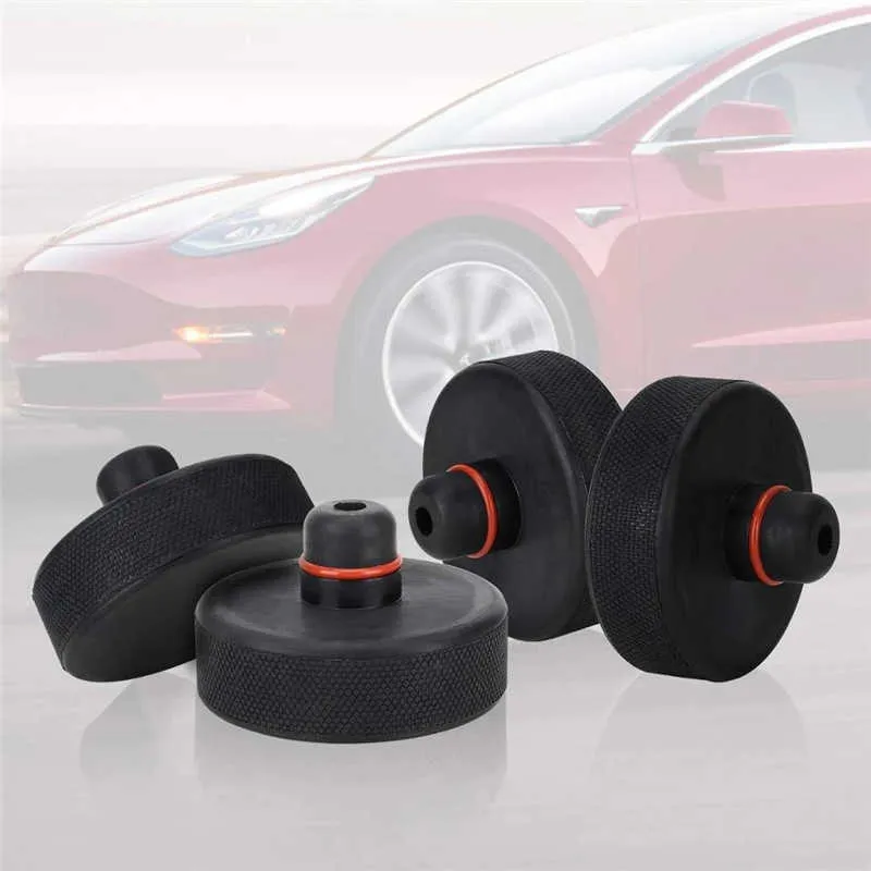 Neue Tesla ModelY Auto Hebebühnen Wagenheber Ständer, Gummi Pads, Schwarzes  Gummi Schlitz Wagenheber Pad, Rahmen Schienen Adapter, Universal Von 3,85 €