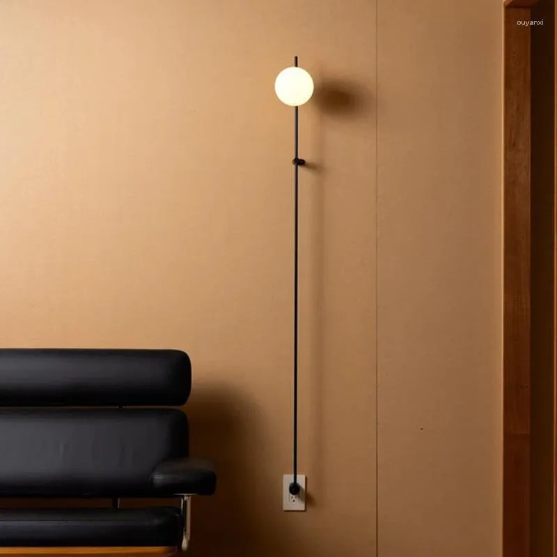 Appliques murales moderne minimaliste lampe à LED El salon chambre allée couloir nordique Designer mode décoratif support lumière