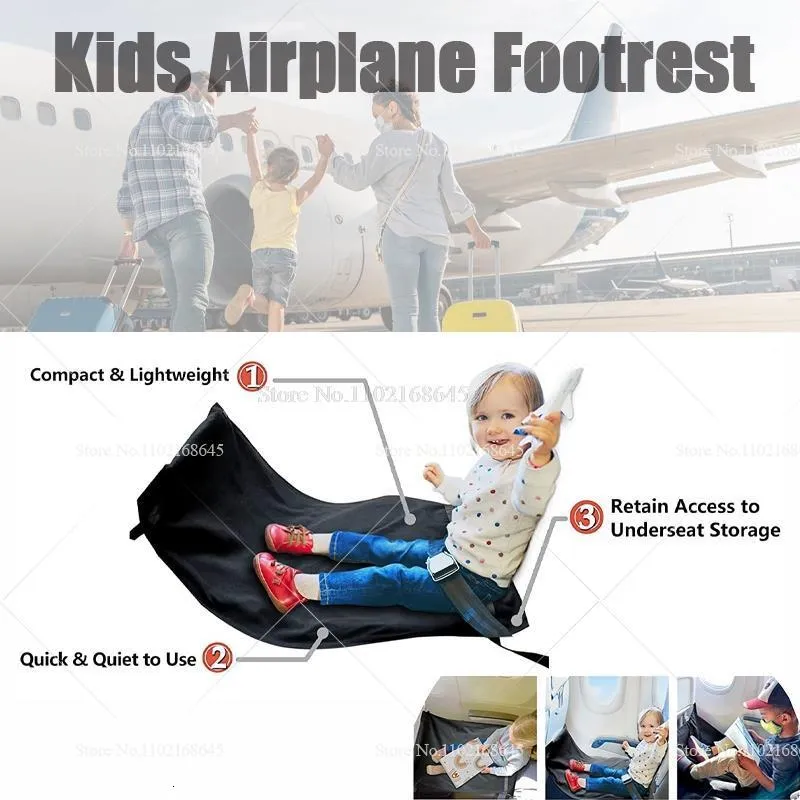 Toddler Airplane Seat Extender for Kids, Airplane Footrest for Kids,  Airplane Foot Hammock, Airplane Essentials For Baby Kids, Flying, Plane  Foot Rest