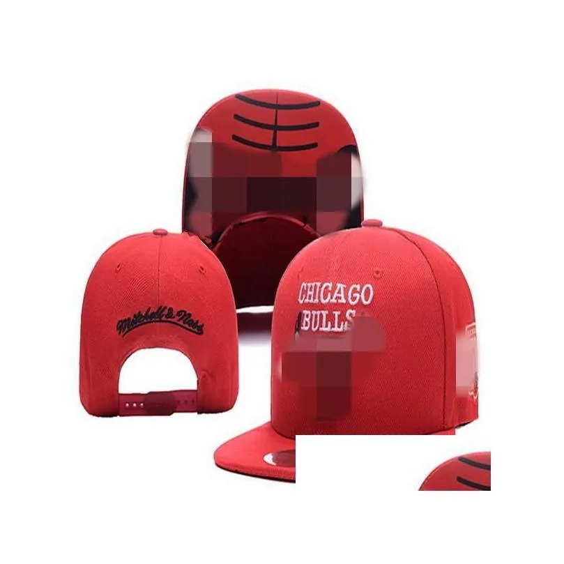 Ball Caps Оптовые модные баскетбольные снимки бейсбол Snapbacks All Team Snap Back Hats Женщины мужские плоские хип -хоп спортивные головные уборы DHQFC