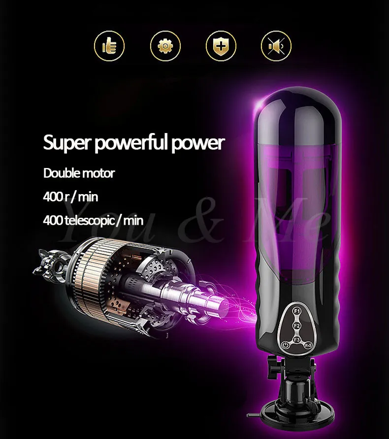Electric Automatic Masturbator With Heating And Piston Function_voghion.com