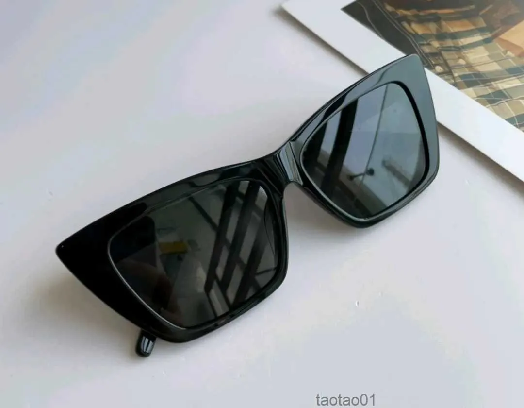 Summer Shiny Black/grey Cat Eye Sunglasses 276 the Party Sun Glasses Ladies Fashion Shades Top Quality with Boxm26l
