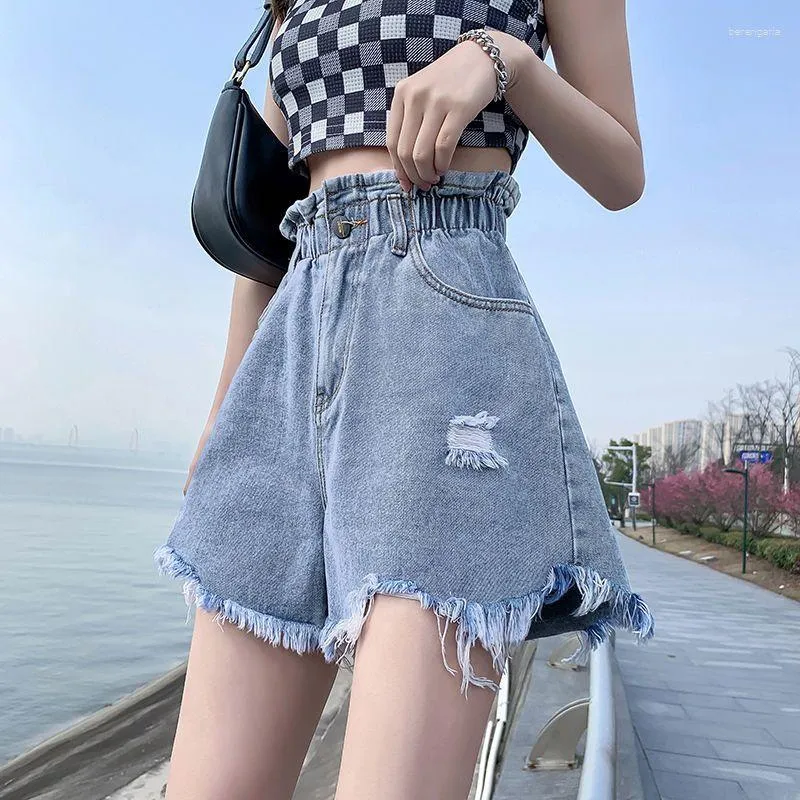 Women's Jeans Denim Shorts Jean Y2k Short Woman Fashion Summer Clothes Korean Style Elegant Pants High Waist Sexy Clothing 2023 Things