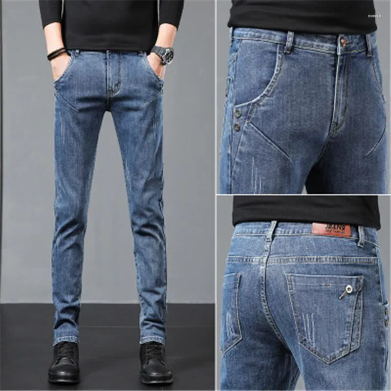 Hommes Jeans 2023 Hommes Classique Denim Jean Homme Pantalones Hombre Doux Noir Vêtements Masculino Salopette Hommes Pantalon 27 - 36