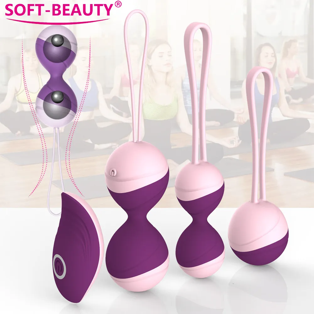 Eggsbullets Fjärrkontroll Kegel Balls Vibrator Vibrating Egg Sex Toys For Women Vaginal tight träning Ben Wa Geisha Muscle Shrink Shop 230804