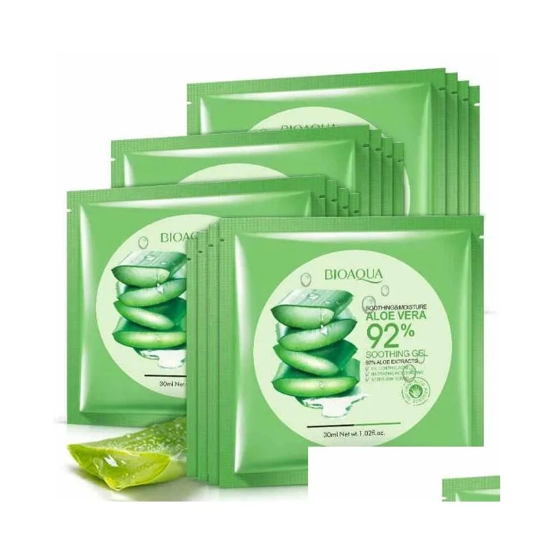 Other Health Care Items Bioaqua Natural Aloe Vera Gel Face Mask Moisturizing Oil Control Wrapped Shrink Pores Facial Cosmetic Skin Dro Dheai