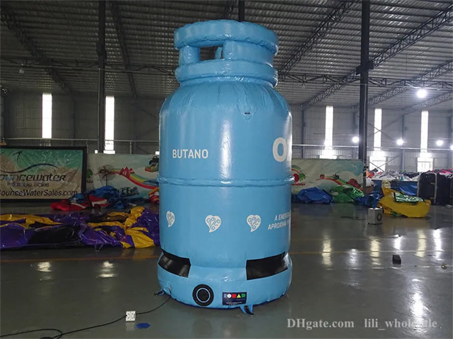 wholesale Advertising inflatable PVC gas tank/gas cylinder model balloon Inflatables GasCylinder for sale