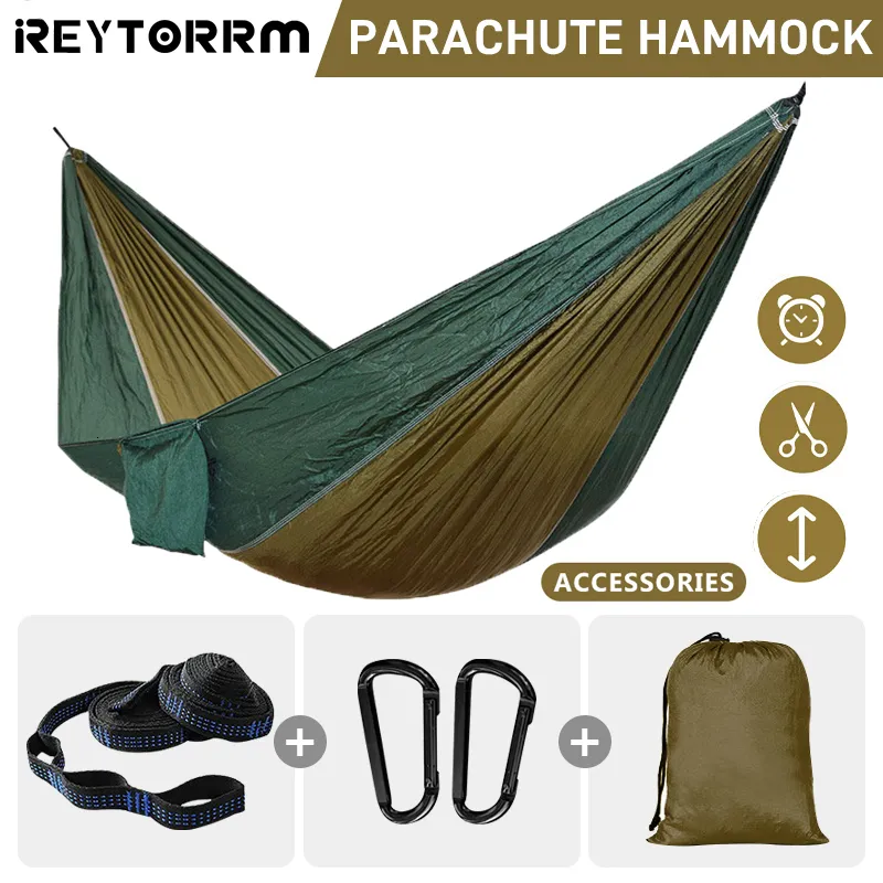 Hammocks Single Camping Hammock 220x100cm Durable Safety Adult Indoor Outdoor Hanging Sleeping Removable Soft Bed Travel Can hold 500lbs 230804