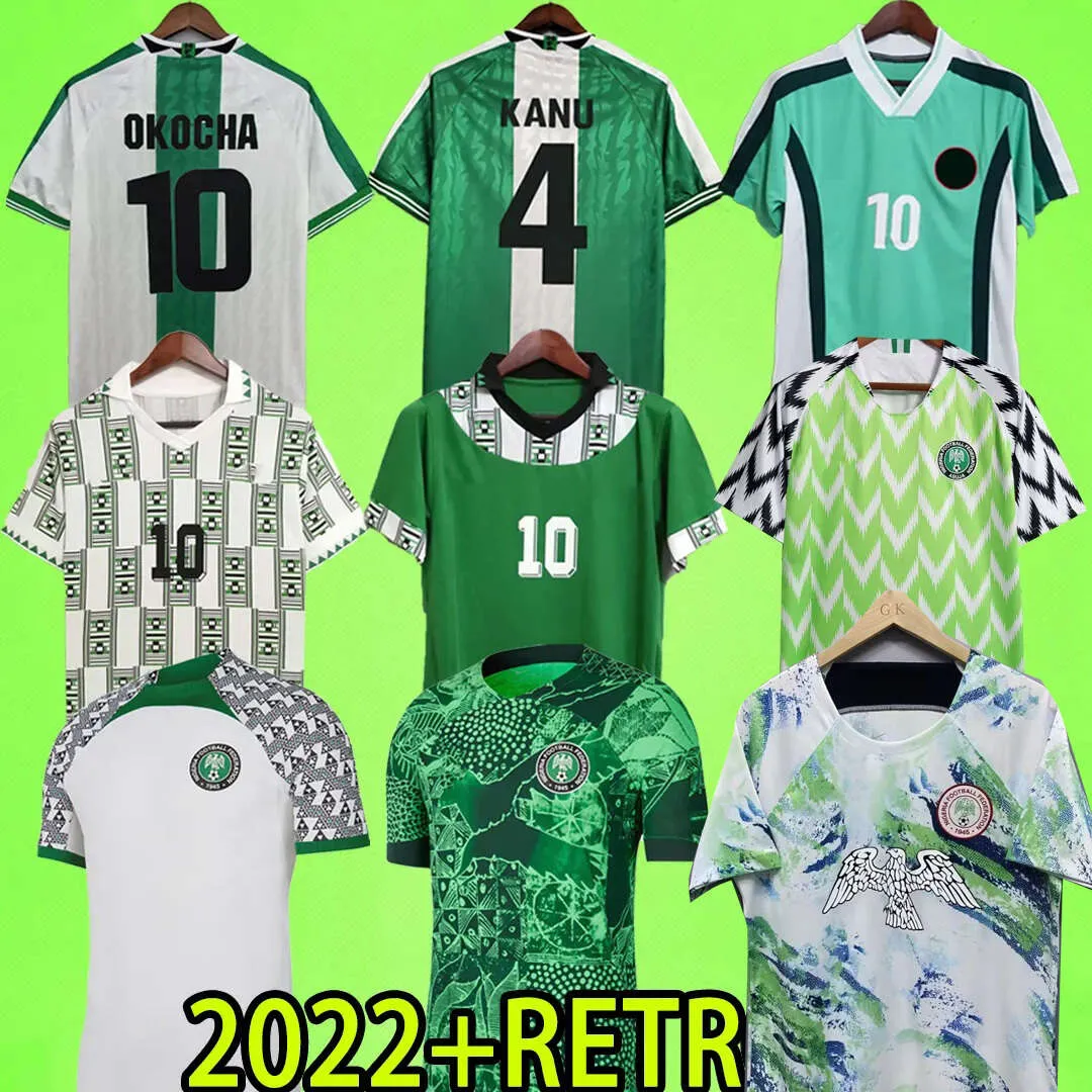 Nigeria 2023 Soccer Jerseys 2018 19 22 23 24 Men Nigerian Football Shirt Mens Okocha Kanu Babayaro Uche West Iheanacho Training Suit 94