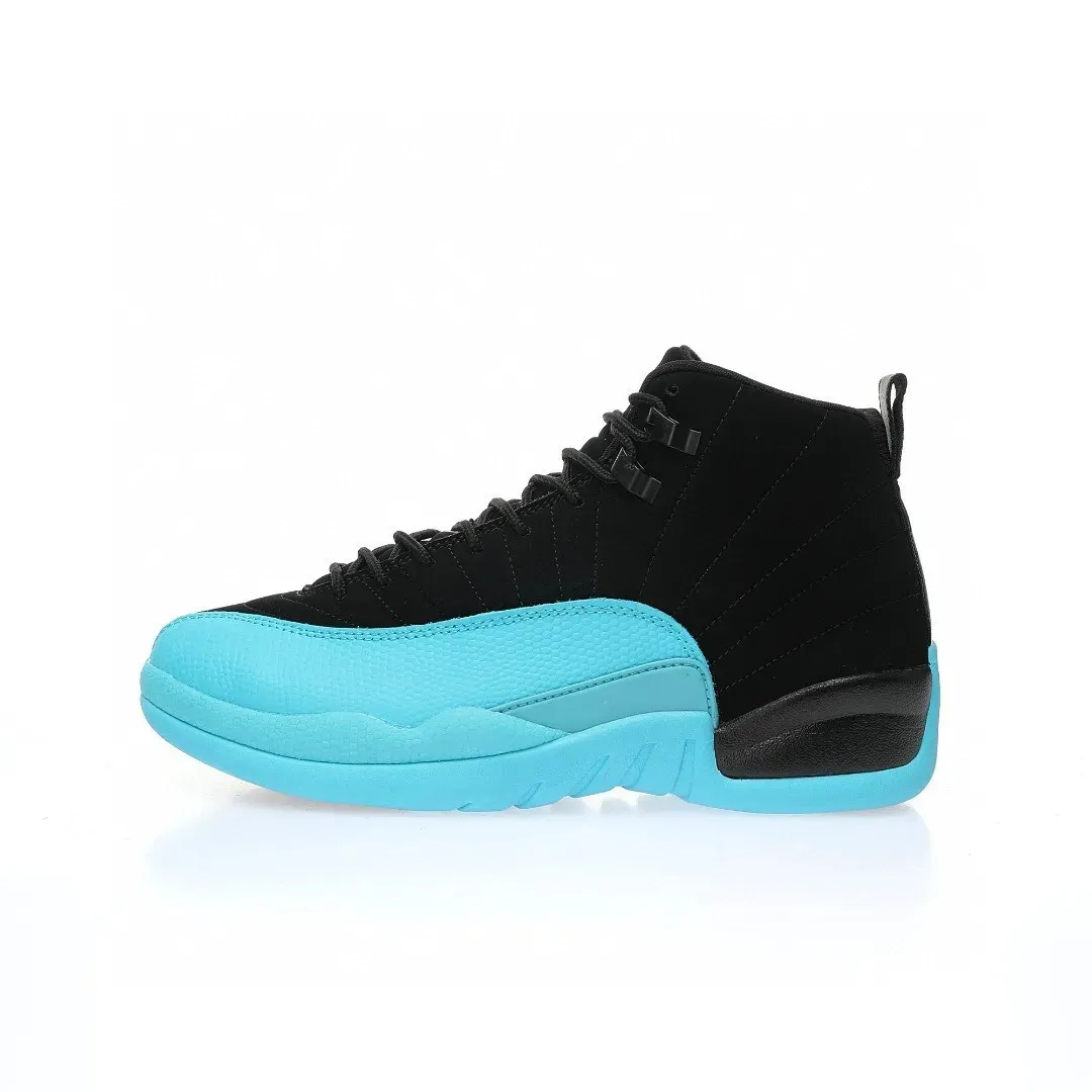 Jumpman 12S High Youth Steph Curry Shoes Black Blue Designer